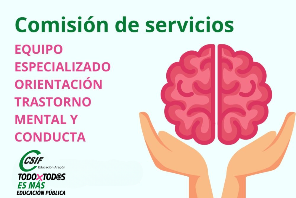 COMISIÓN DE SERVICIOS 26/27. EQUIPO ESPECIALIZADO ORIENTACIÓN TRASTORNO MENTAL Y CONDUCTA